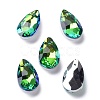 Faceted Teardrop Glass Pendants GLAA-O008-AM-2