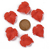 Autumn Theme Transparent Frosted Acrylic Pendants X-PAF002Y-12-4