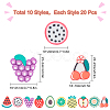 Handmade Polymer Clay Cabochons CLAY-SC0001-07-2