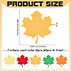 4 Sets Leaf Wool Needle Felting Decoration DIY-MA0006-83B-2