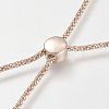 Brass Slider Bracelets Making Bracelet Making KK-T014-140RG-4