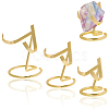 3Pcs 3 Styles Iron Heart Shaped Crystal Display Pedestals for Gemstone ODIS-CA0001-23-1