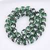 Electroplate Glass Beads Strands X-EGLA-T019-02E-2
