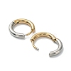 Ion Plating(IP) Two Tone 304 Stainless Steel Huggie Hoop Earrings EJEW-A106-02B-2