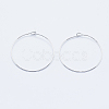 Long-Lasting Plated Brass Hoop Earrings Findings KK-K204-179P-NF-1