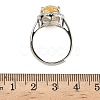 925 Sterling Silver Micro Pave Cubic Zirconia Finger Rings RJEW-B134-01A-01-5