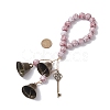 3Pcs Brass Bell Key Pendant Decorations HJEW-JM04230-4