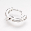 Brass Huggie Hoop Earring Findings X-KK-L152-20P-2