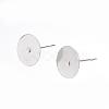 Tarnish Resistant 304 Stainless Steel Stud Earring Findings STAS-D448-088P-10mm-1