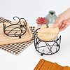2Pcs 2 Style Iron Cup Mat Frame AJEW-FG0001-43-3