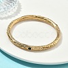 Artisan Engraved 304 Stainless Steel Rhinestone Bangles for Women BJEW-D456-01G-02-2