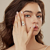 DIY Round Cuff Ring Making Kits DIY-UN0008-10-5