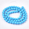 Spray Painted Non-magnetic Synthetic Hematite Beads Strands G-T116-16-03-2