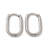 Non-Tarnish 304 Stainless Steel Oval Hoop Earrings X-EJEW-M218-02A-P-4