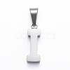 Non-Tarnish 304 Stainless Steel Letter Pendants STAS-H127-I-P-1