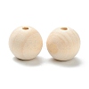Natural Unfinished Wood Beads WOOD-XCP0001-19H-2