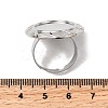 304 Stainless Steel Cuff Ring Components STAS-P403-07P-3