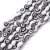 Handmade Evil Eye Lampwork Round Bead Strands LAMP-L055-8mm-2