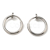 Non-Tarnish 304 Stainless Steel Clip-on Earrings X-EJEW-P232-01P-1