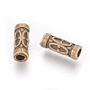 Tibetan Style Alloy Tube Beads X-MLF0843Y-2