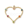 304 Stainless Steel Rhinestone Pendants STAS-Z122-54G-02-1
