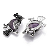 Natural Amethyst Pendants G-H308-01AS-08-2