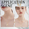 8Pcs 4 Style Brass Pendants KK-BBC0012-91-5