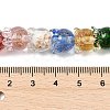 Gold Sand Lampwork Beads Strands LAMP-P069-02A-07-3