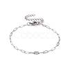 Non-Tarnish 304 Stainless Steel Cable Chain Bracelet for Men Women BJEW-E031-05G-P-1