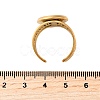 304 Stainless Steel Cuff Ring Components STAS-V012-01C-G-3