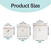 3Pcs 3 Styles Polyester Mesh Zipper Laundry Bags ABAG-TA0002-22-4