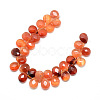 Dyed Natural Red Agate Gemstone Beads Strands X-G-T006-09-2