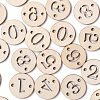 100pcs 10 Styles Unfinished Natural Poplar Wood Links Connectors WOOD-LS0001-04-5