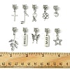 10Pcs 10 Styles Tibetan Style Alloy European Dangle Charms PALLOY-FZ00003-5