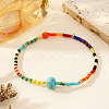 Bohemian Style Natural Mixd Gemstone Beaded Stretch Bracelets for Women LS-LO1270-1-1
