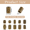 20Pcs 10 Styles Viking Symbol Brass European Beads KK-HS0002-28AB-2