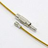 201 Stainless Steel Wire Necklace Cord TWIR-SW001-6-3