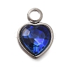 304 Stainless Steel with Rhinestone Pendants STAS-Q346-01P-02-1