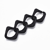 Spray Painted CCB Plastic Linking Rings CCB-R104-04B-01-3