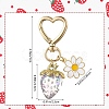 Acrylic Strawberry Pendant Decoration HJEW-SW00120-03-2
