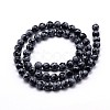 Natural Snowflake Obsidian Round Bead Strands X-G-J303-09-4mm-2