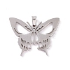 Non-Tarnish Hollow 201 Stainless Steel Pendants STAS-G273-05P-1