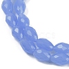 Electroplate Imitation Jade Glass Beads Strands EGLA-N013-J8mm-D06-3