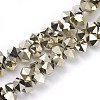 Electroplate Glass Beads Strands EGLA-F145-FP01-1