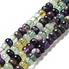 Natural Colorful Fluorite Beads Strands G-D481-19B-3