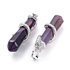 Natural Agate Big Pointed Pendants G-F696-B11-3