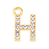 Golden Tone Alloy Rhinestone Pendants PW-WGCC773-08-1