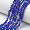 Electroplate Glass Beads Strands EGLA-A034-T4mm-I07-1