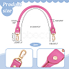 Cowhide Bag Handles with Alloy Swivel Clasps FIND-WH0126-546A-2