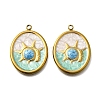 304 Stainless Steel Enamel Pendants STAS-Z163-21G-08-1